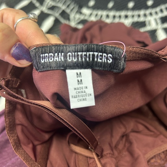 NWOT Urban Outfitters UO Brenna Bustier Mini Dress Size M in Chocolate - Picture 10 of 11